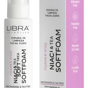 Espuma de limpieza facial suave NIACINAMIDA & TEA TREE OIL SOFT FOAM