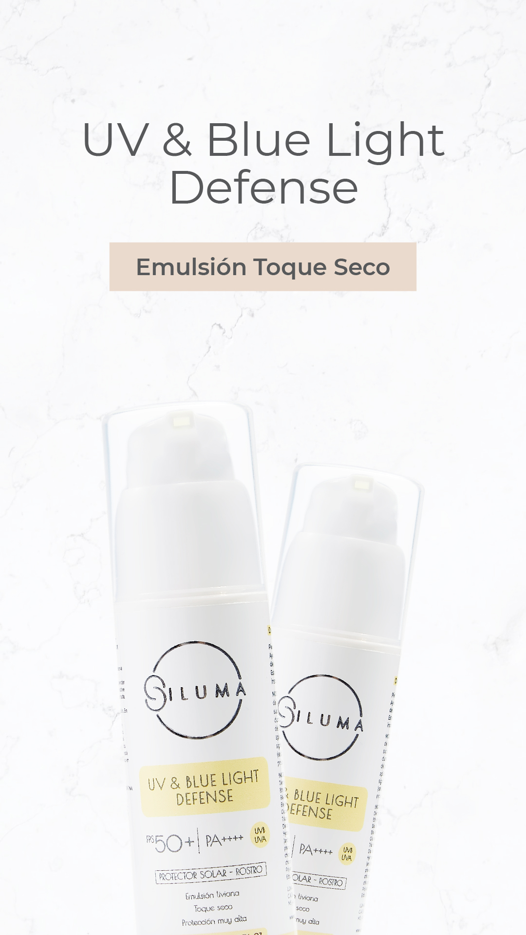 UV & BLUE LIGHT DEFENSE - Protector Solar Toque Seco FPS+50 - Imagen 2