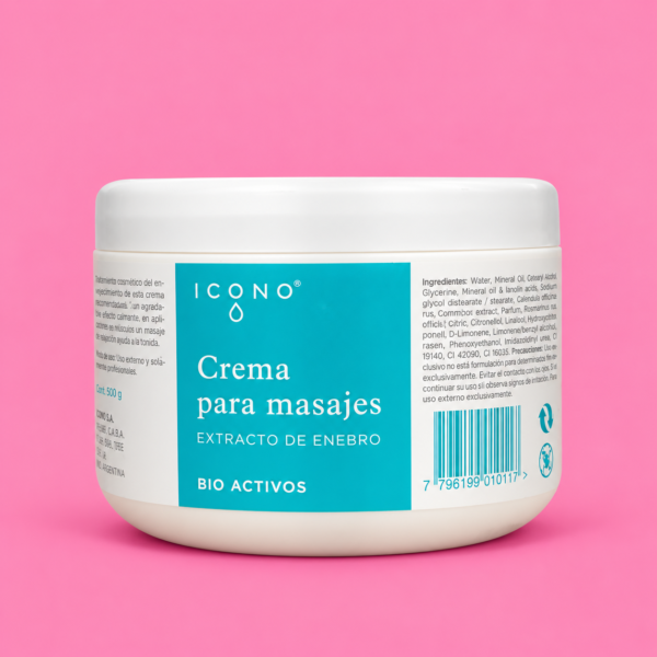 Crema para Masajes con Enebro