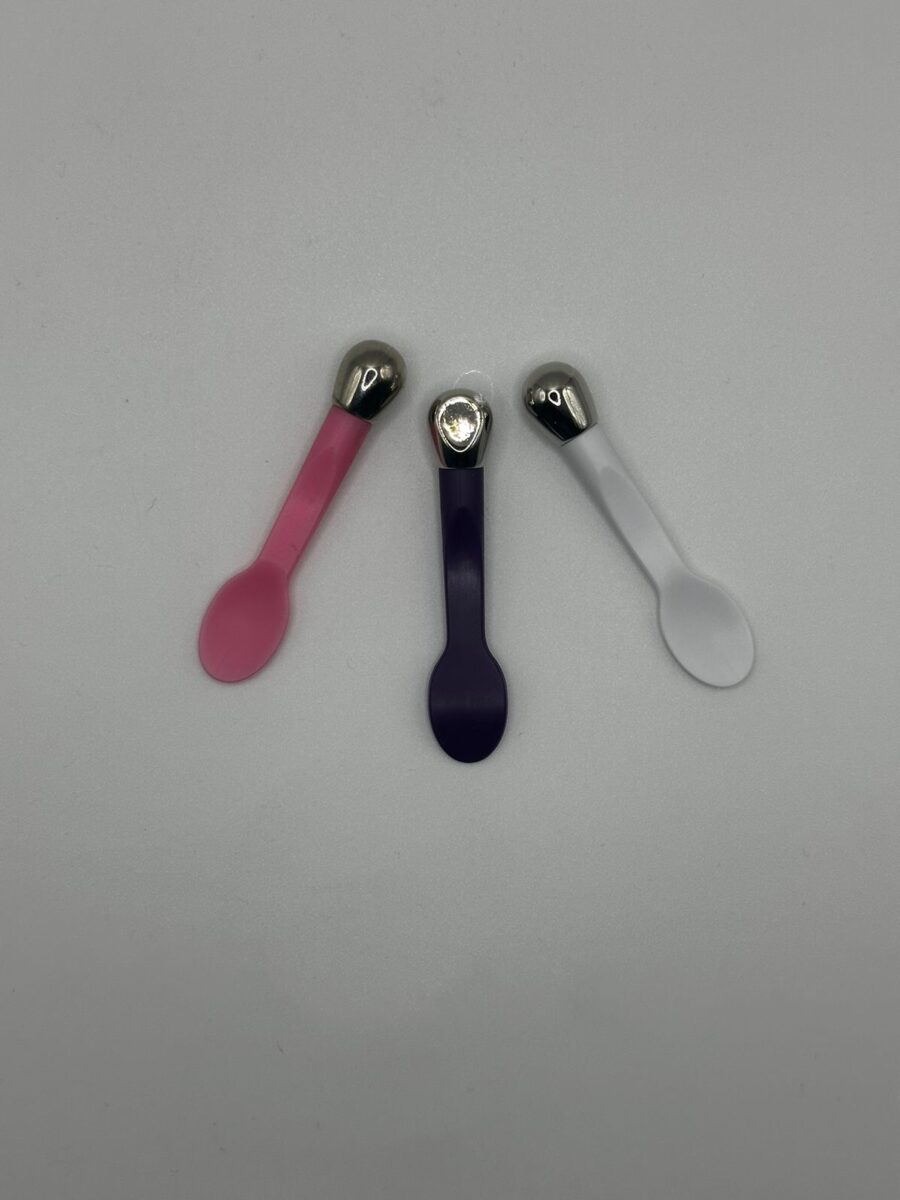 Masajeador Espatulita + Eye Roller Acero
