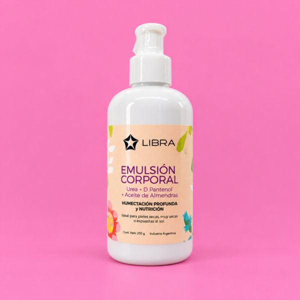 Emulsión corporal humectación y nutrición