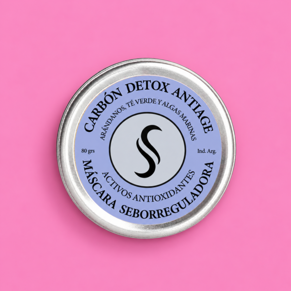 CARBON DETOX ANTIAGE - Arandanos, Té Verde y Algas Marinas