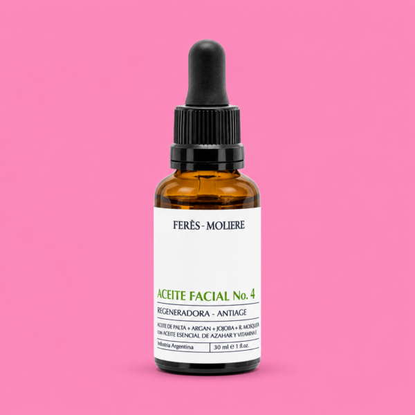 Aceite facial n°4 (Antienvejecimiento - Regeneradora)