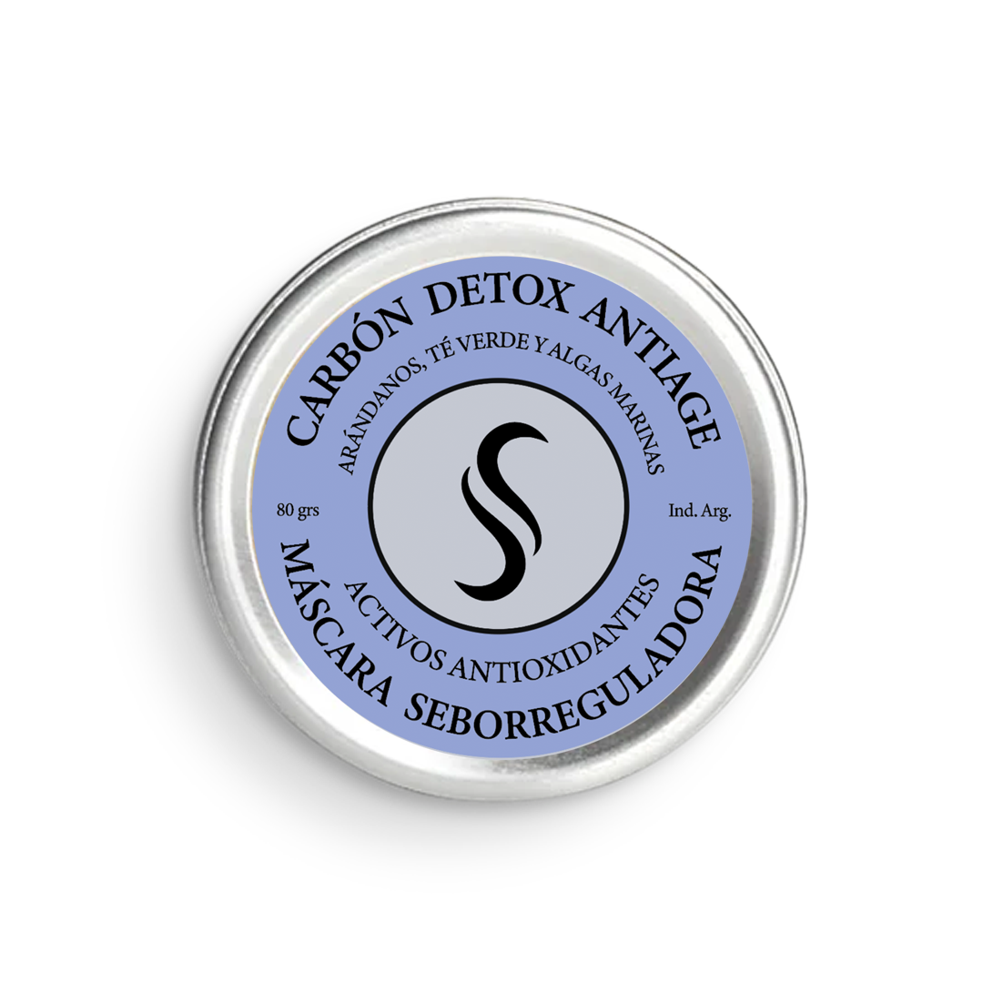 CARBON DETOX ANTIAGE - Arandanos, Té Verde y Algas Marinas