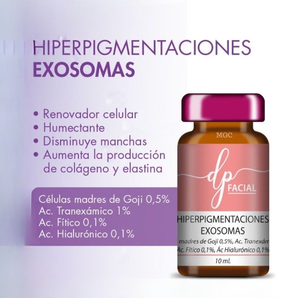 Exosomas hiperpigmentaciones