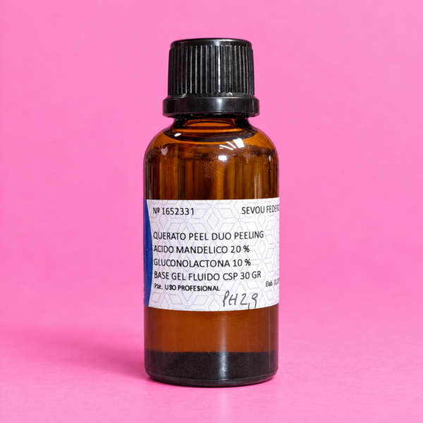 Querato Peel dúo Gel Ac: mandélico 20 % Gluconolactona 10%