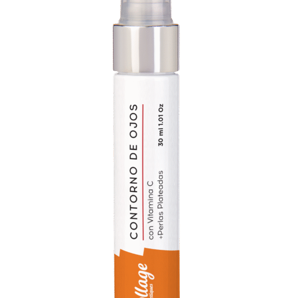 Contorno de ojos con vitamina C y perlas plateadas