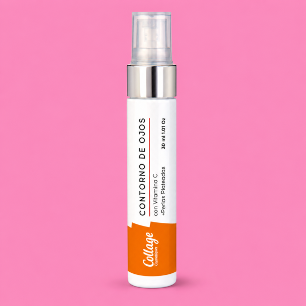Contorno de ojos con vitamina C y perlas plateadas