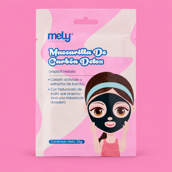 Mascarilla facial de carbon Detox
