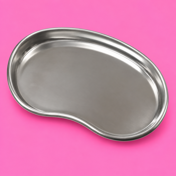 Bandeja de acero inoxidable curva
