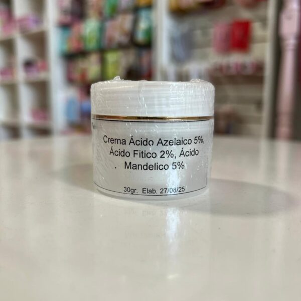 Crema despigmentante Azelaico 5%, Acido Fitico 2% Acido Mandelico 5%