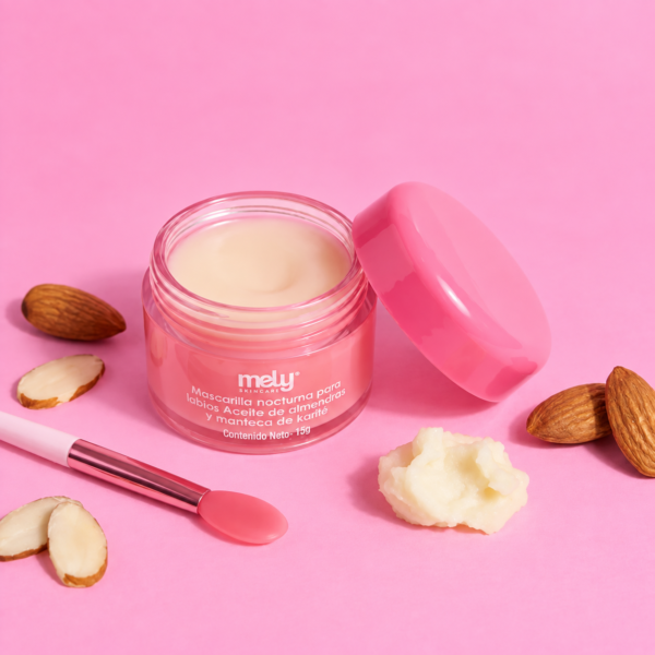 Mascarilla Nocturna para Labios Aceite de Almendras y Manteca de Karite
