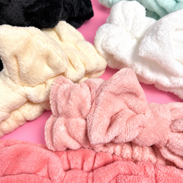 Vincha Peluche con Moño Premium