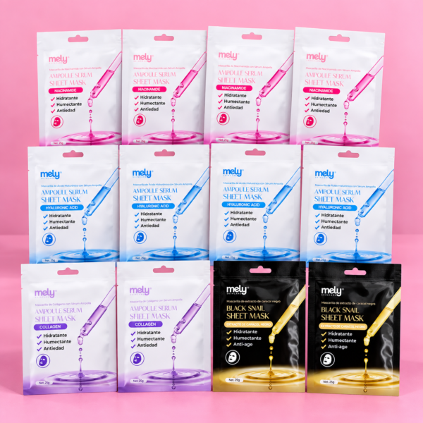 Combo ampoulle serum sheet mask x12u.