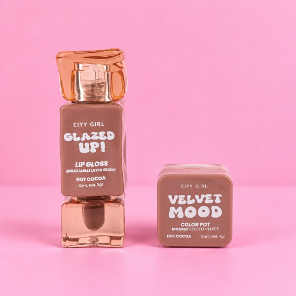 KIT DE CUIDADO PARA LABIOS: Brillo labial + Mousse velvet