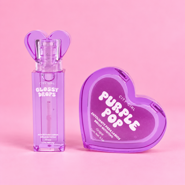 KIT DE CUIDADO PARA LABIOS Aceite para labios + Exfoliante