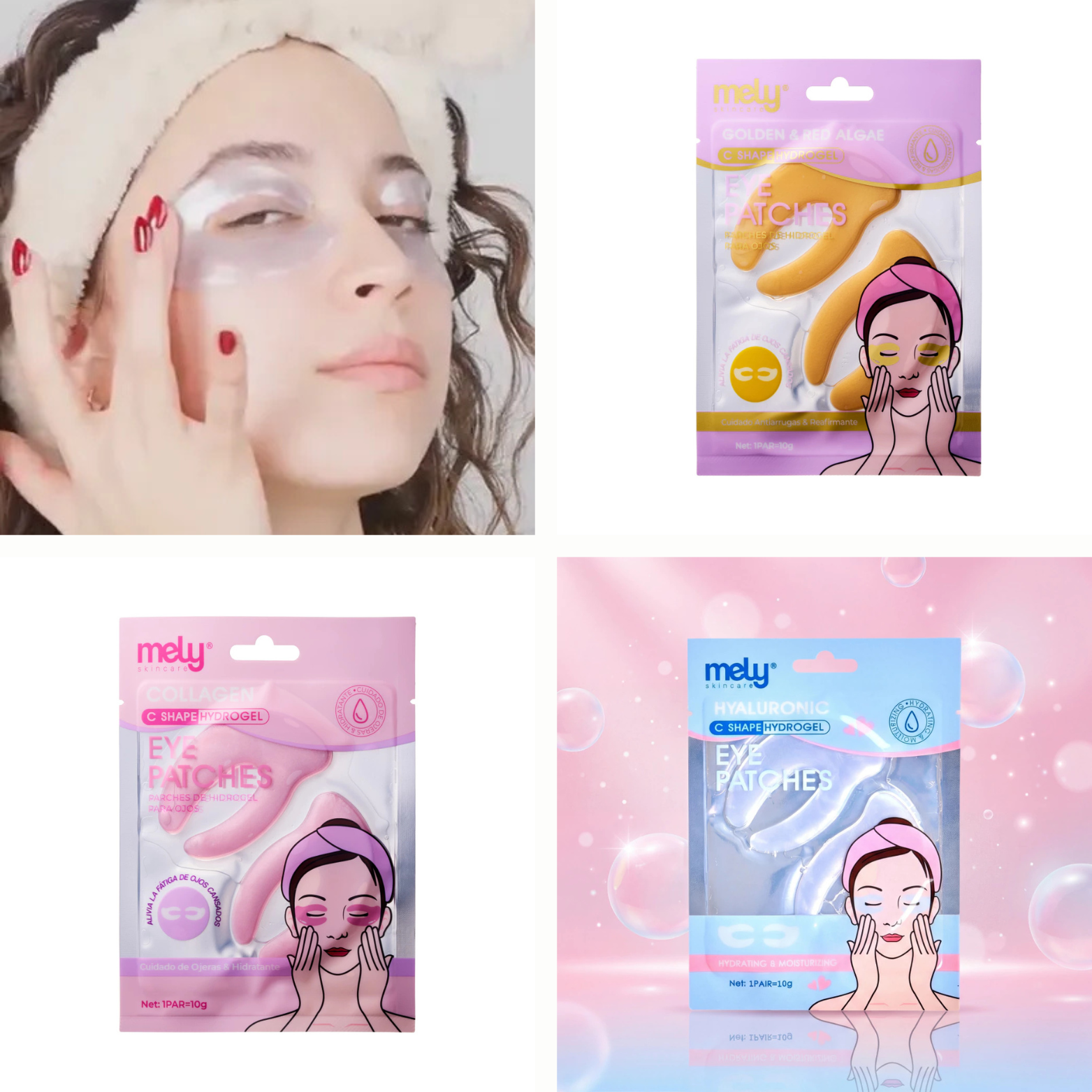 C shape hydrogel Eye Patches x12u.