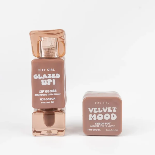 KIT DE CUIDADO PARA LABIOS: Brillo labial + Mousse velvet