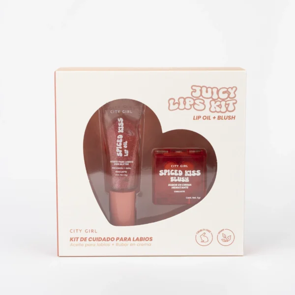 KIT DE CUIDADO PARA LABIOS: Aceite para labios + Rubor en crema