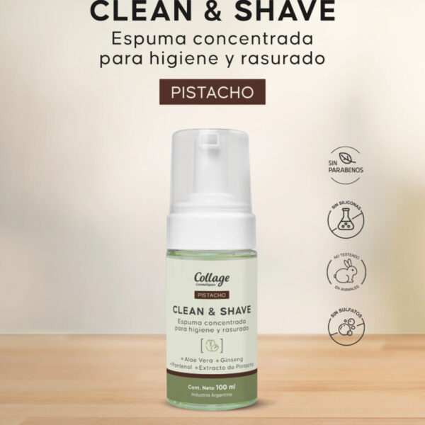 Espuma Concentrada para Higiene y Rasurado CLEAN & SHAVE