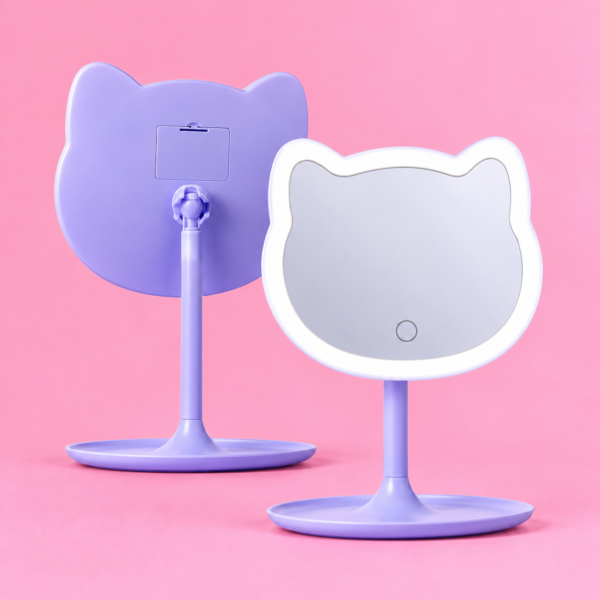 Espejo con Luz Led Forma Gatito