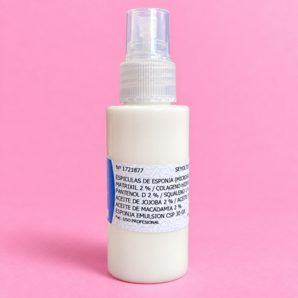Espiculas esponja emulsion