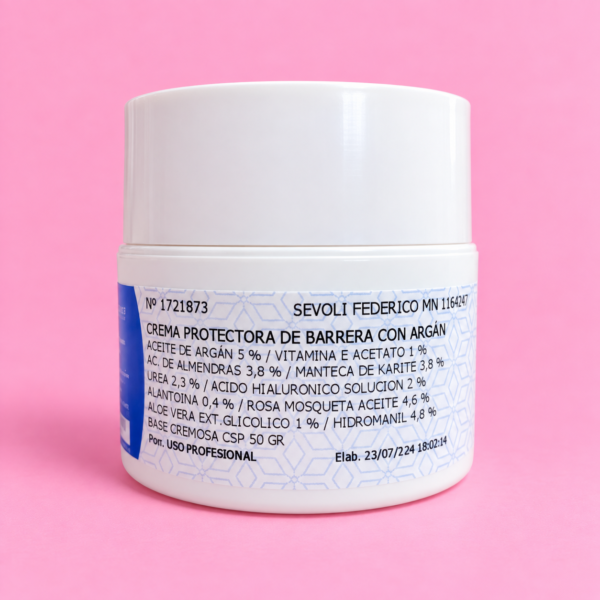 Crema protectora de barrera con Argan