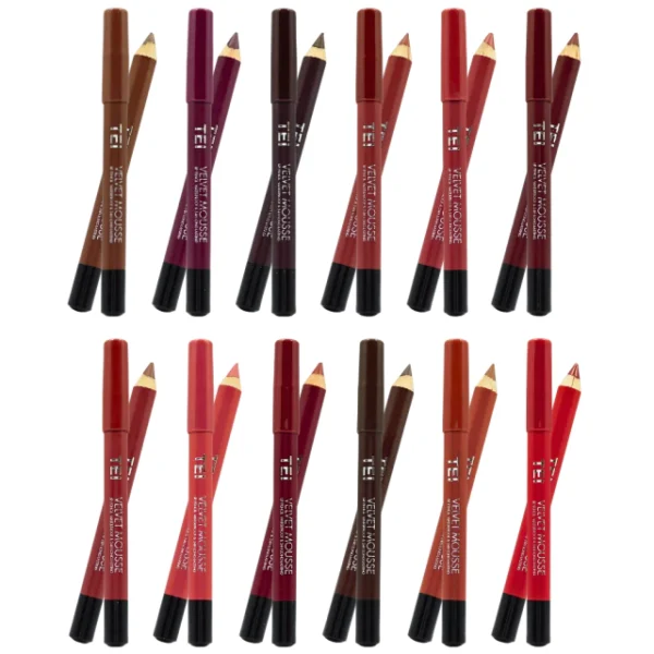 Velvet Mousse Lip Pencil x12u - Tei Cosmetica