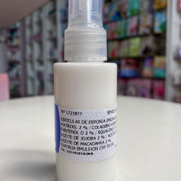 Espiculas esponja emulsion