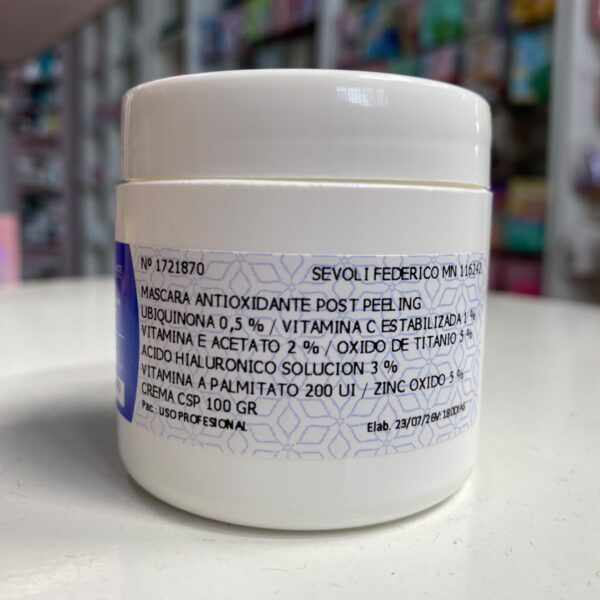 Mascara antioxidante Post peeling