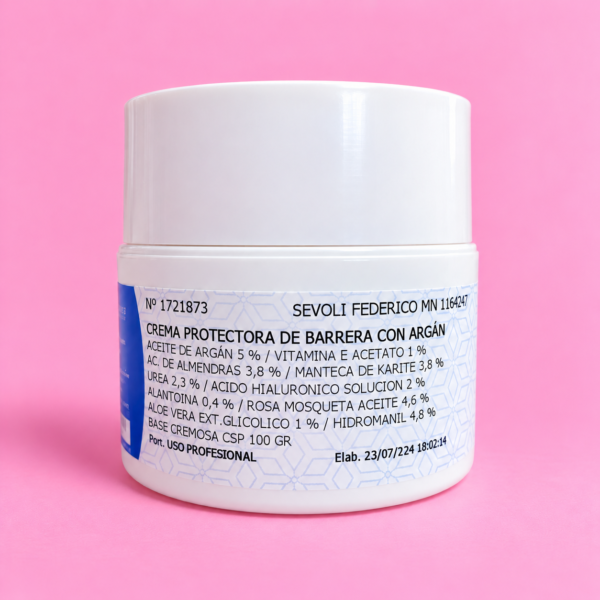Crema protectora de barrera con Argan 100gr