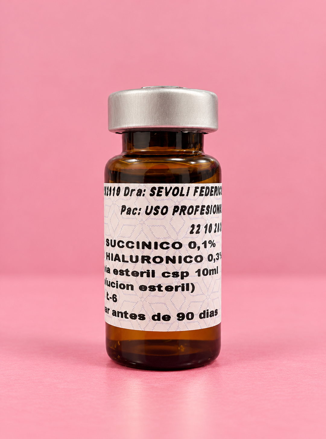 Ampolla estéril Acido Succinico + Hailurónico